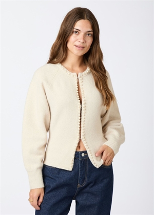 Lily pearl knit cardigan Ivory Neo Noir 